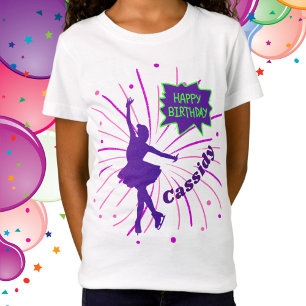Camiseta Feliz Aniversário, Patinação Personalizada