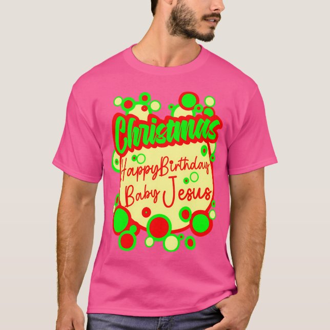 Camiseta Feliz aniversário, querido Jesus (Frente)