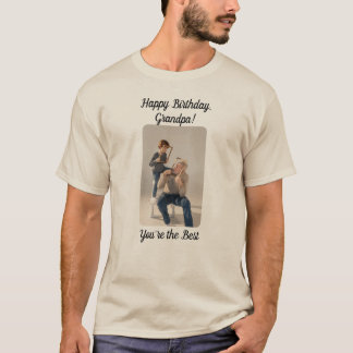 Camiseta Feliz aniversário, vovô! Você é o melhor