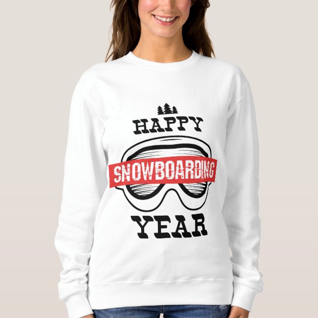 Camiseta Feliz Ano de Snowboard! (Frente)