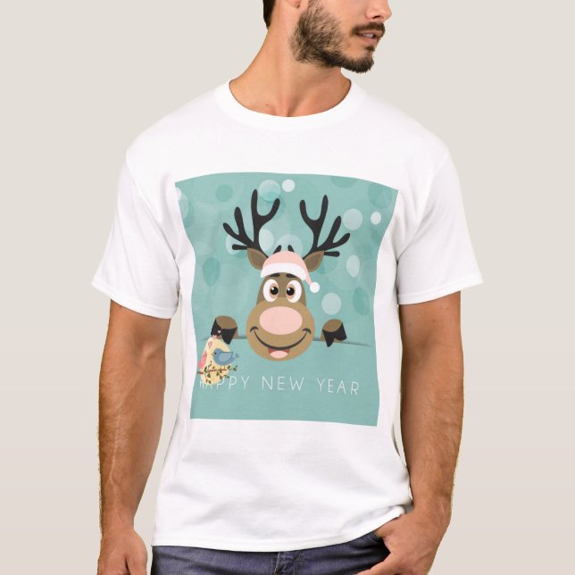 Camiseta Feliz ano novo (Frente)