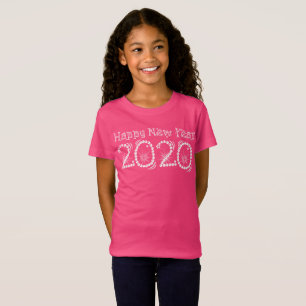 Camiseta Feliz ano novo 2020 Estrelas Festa de Ano Novo