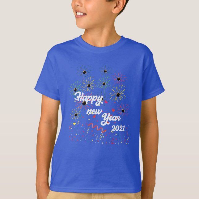 Camiseta feliz ano novo 2021 (Frente)
