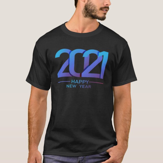 Camiseta Feliz ano novo 2021 3 (Frente)