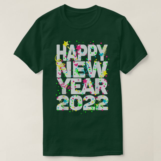 Camiseta Feliz ano novo 2022 Adoramos Professora Enfermeira (Frente do Design)