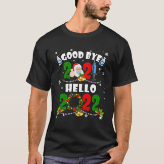 Camiseta Feliz ano novo 2022 Reindeer Face Família Pajama
