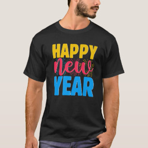 Camiseta FELIZ ANO NOVO 2022 Véspera de ano novo da famíl