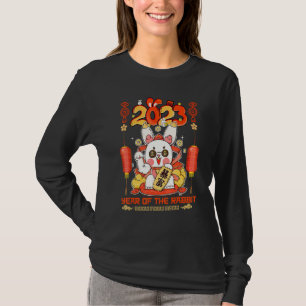 Camiseta Feliz Ano Novo 2023 Ano Do Coelho Noite De Festa S