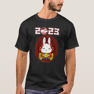 Camiseta Feliz ano novo 2023 Coelho Chinês Ano Novo 2023