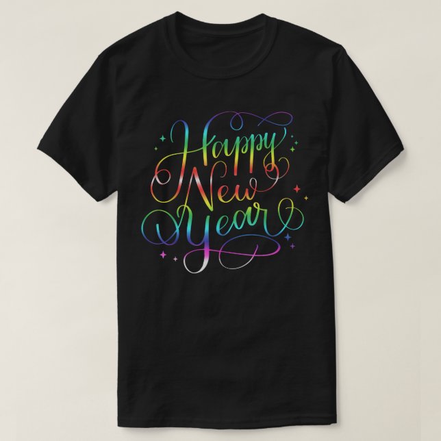 Camiseta Feliz ano novo 2023 - Véspera de ano novo da esfer (Frente do Design)