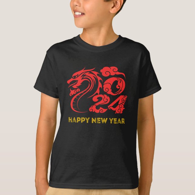 Camiseta feliz ano novo 2024 (Frente)