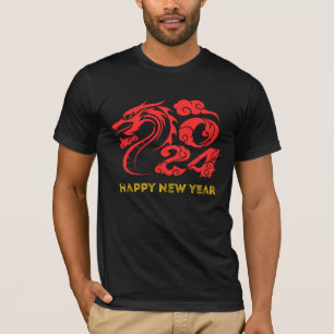 Camiseta feliz ano novo 2024