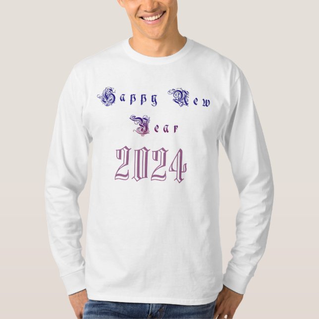 Camiseta Feliz ano novo 2024 (Frente)