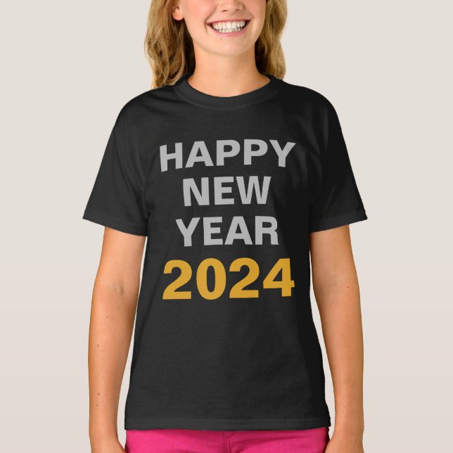 CAMISETA FELIZ ANO NOVO 2024 (Frente)