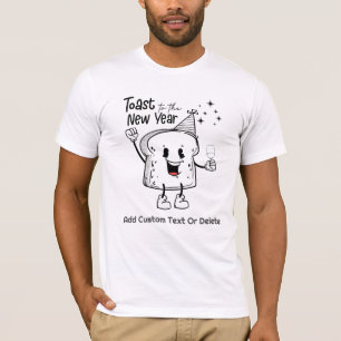 Camiseta Feliz Ano Novo 2024 Brinde Noite de Ano Novo