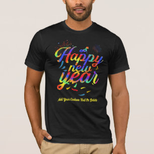 Camiseta Feliz ano novo 2024 Tie Dye Party 2024