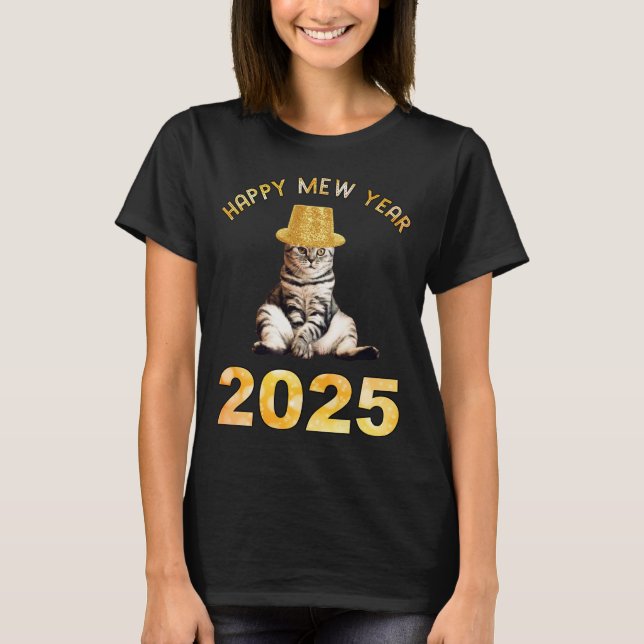Camiseta Feliz Ano Novo 2025 (Frente)