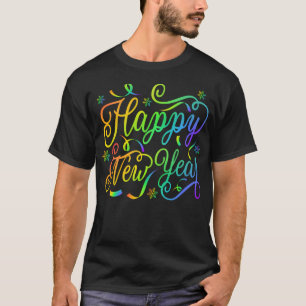 Camiseta Feliz ano novo 2025 Cou do Partido Da Família Eve