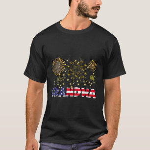 Camiseta Feliz ano novo 2025 Família de Bandeiras Avó-Ameri