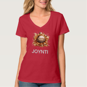 Camiseta Feliz ano novo 2025 - pescoço feminino