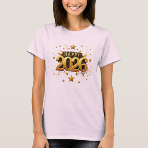 Camiseta Feliz Ano Novo 2026