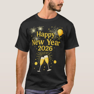 Camiseta Feliz Ano Novo 2026