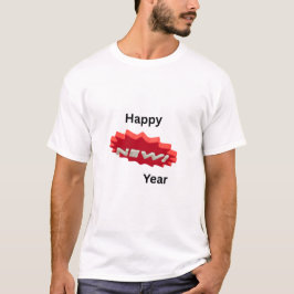 Camiseta Feliz Ano Novo 2026 – Celebre com Estilo!