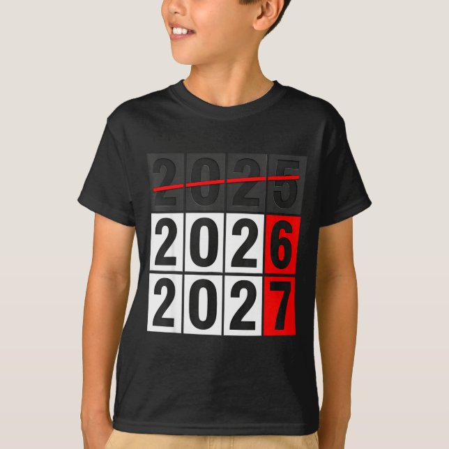Camiseta Feliz Ano Novo 2026 Chegando Em Breve 2027 67 Meme (Frente)