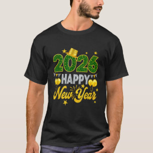 Camiseta Feliz ano novo 2026 da Família Correspondente