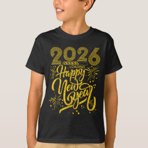 Camiseta Feliz Ano Novo 2026 Festa Engraçada de Ano Novo pa