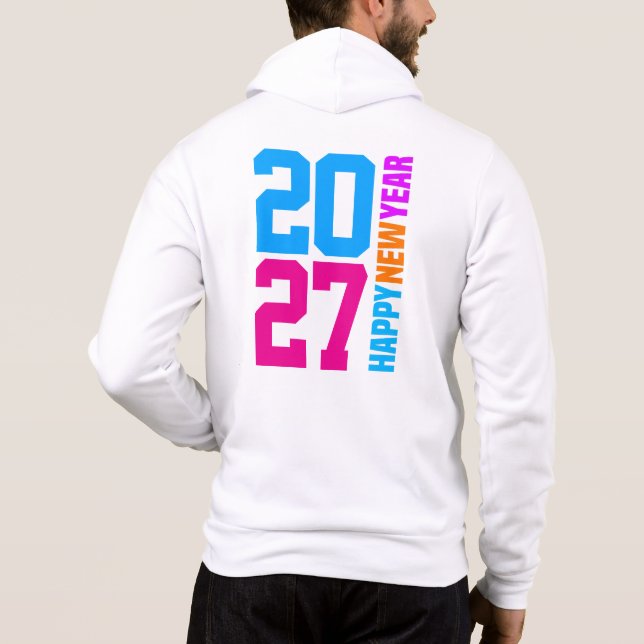Camiseta Feliz Ano Novo 2027 (Verso)