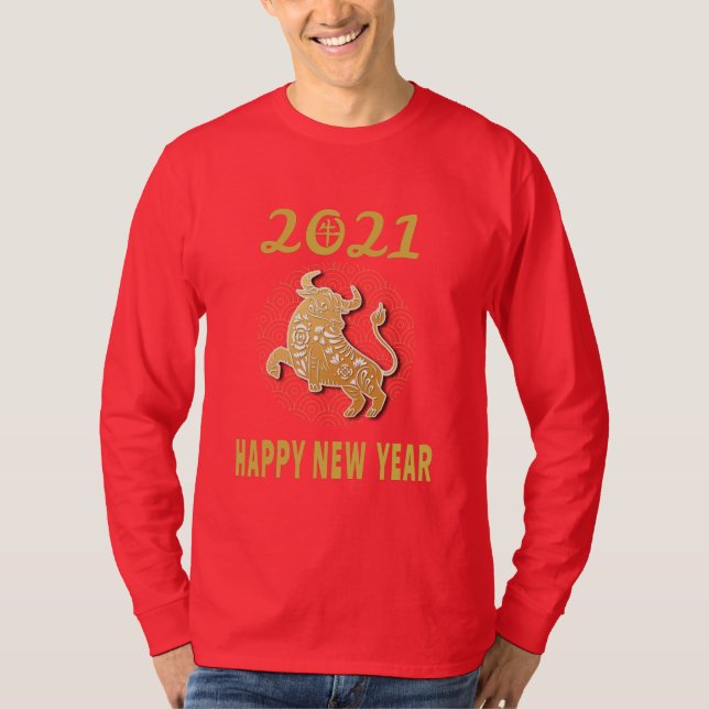 Camiseta Feliz Ano Novo Chinês 2021 (Frente)