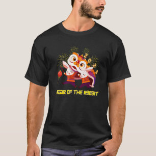 Camiseta Feliz Ano Novo Chinês 2023 Ano Do Rabbit Lio