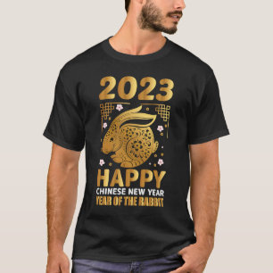 Camiseta Feliz Ano Novo Chinês 2023 Ano Zodíaco Lunar De T