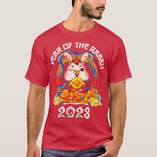 Camiseta Feliz Ano Novo Chinês 2023 Do Rabbit Zod