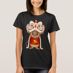 Camiseta Feliz Ano Novo Chinês Das Crianças Do Rato 2020