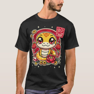 Camiseta Feliz Ano Novo Chinês Do Cobra 2025 Zod Lunar