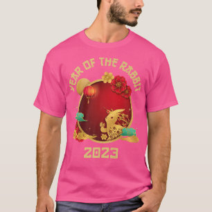 Camiseta Feliz Ano Novo Chinês do Coelho 2023, Ano Chinês Z