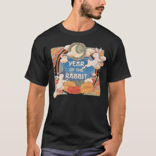 Camiseta Feliz Ano Novo Chinês do Coelho 2023 Feliz Lunar N