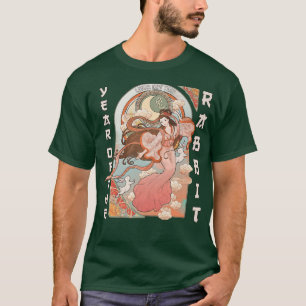 Camiseta Feliz Ano Novo Chinês do Coelho 2023 Feliz Lunar N