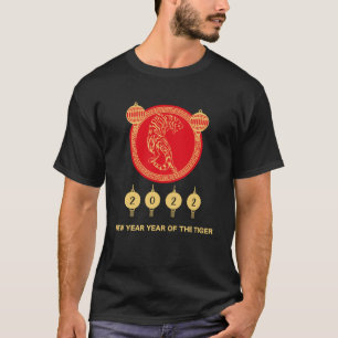 Camiseta Feliz Ano Novo Chinês Tigre 2022 Ano Novo Chinês