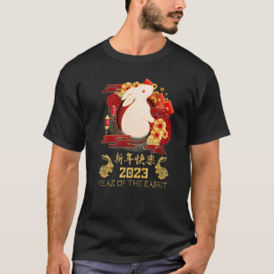Camiseta Feliz ano novo De 2023 Ano Do Partido Da Eva De Co