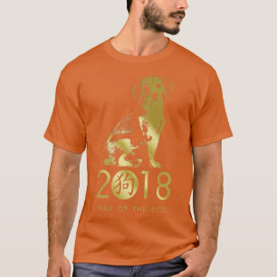 Camiseta Feliz ano novo do cão 2018 Beagle