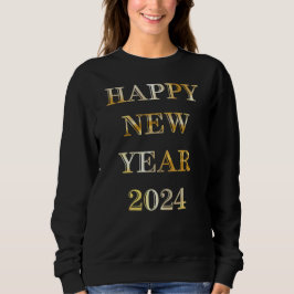 Camiseta Feliz ano novo Dourado
