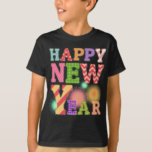 Camiseta Feliz ano novo Funky