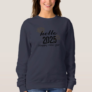 Camiseta Feliz ano novo Hello 2025
