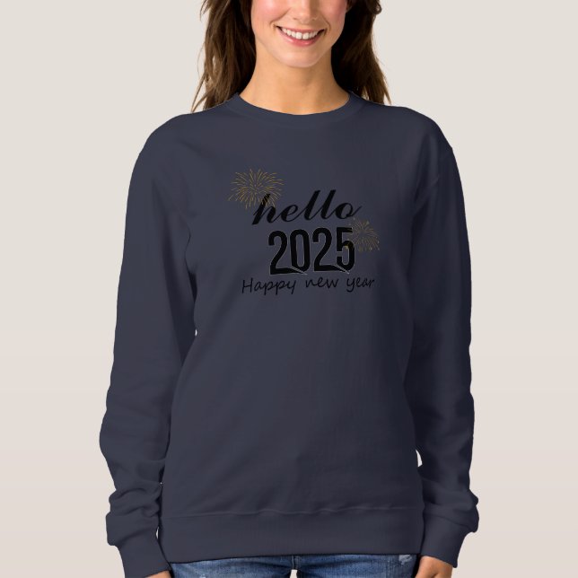 Camiseta Feliz ano novo Hello 2025 (Frente)
