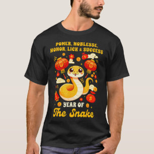 Camiseta Feliz Ano Novo Lunar 2025 Chinês 2025 Ano Do Ano
