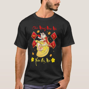Camiseta Feliz Ano Novo Lunar Vietnamita 2023 Xuan Quy Mao