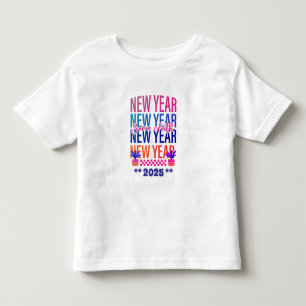 Camiseta Feliz ano novo Mesma Cor de Diversão de Fé